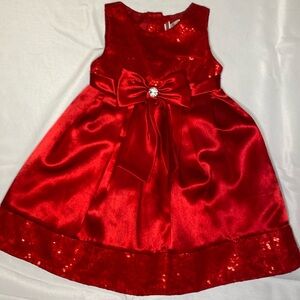 Kids formal dress, red, size 4T